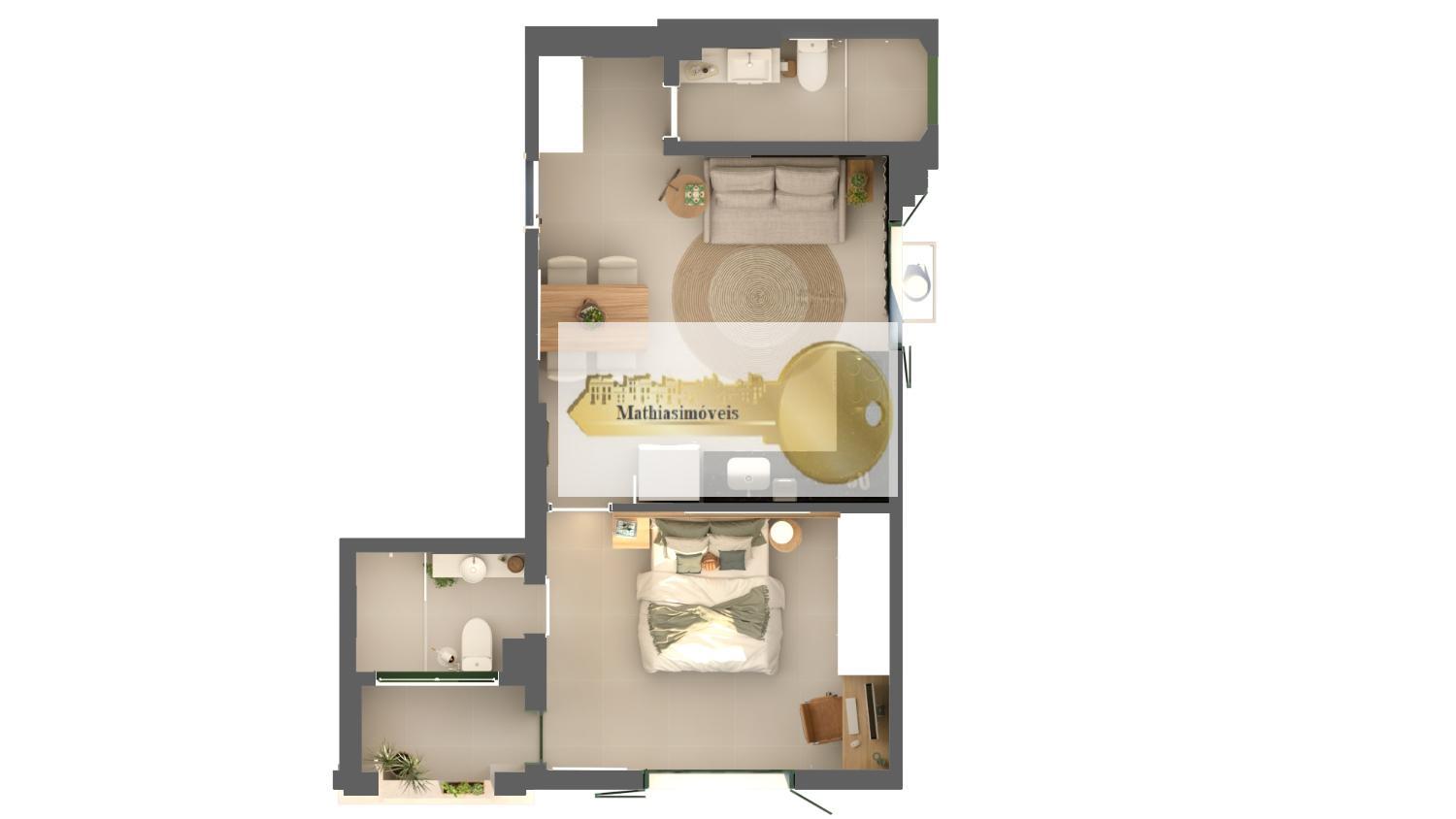 Apartamento à venda com 1 quarto, 45m² - Foto 8