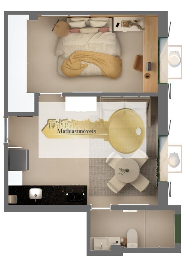 Apartamento à venda com 1 quarto, 37m² - Foto 12