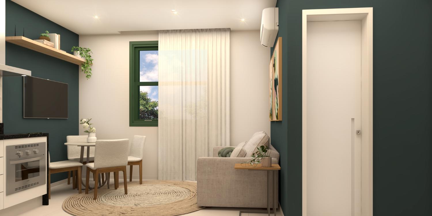 Apartamento à venda com 1 quarto, 33m² - Foto 8