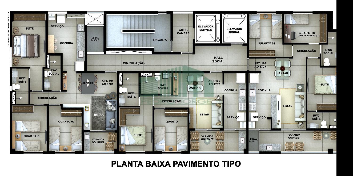 Apartamento à venda com 2 quartos, 54m² - Foto 10