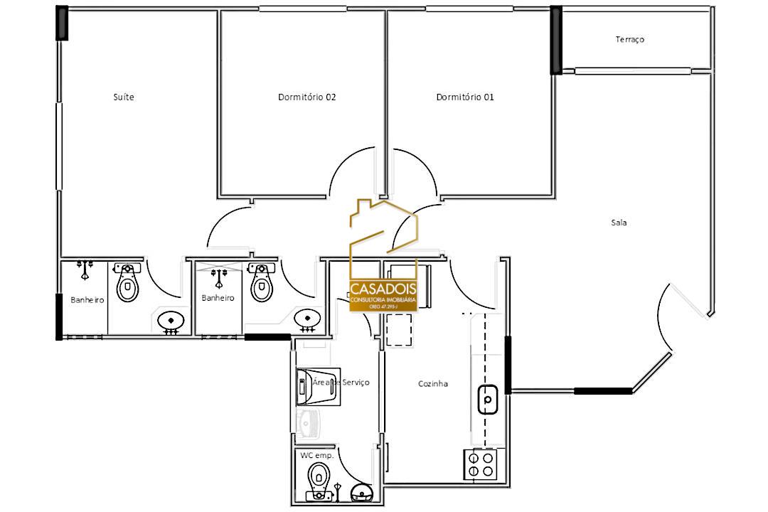 Apartamento à venda com 3 quartos, 86m² - Foto 36