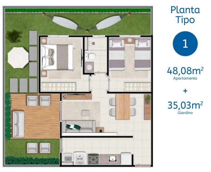 Apartamento à venda com 2 quartos, 48m² - Foto 16