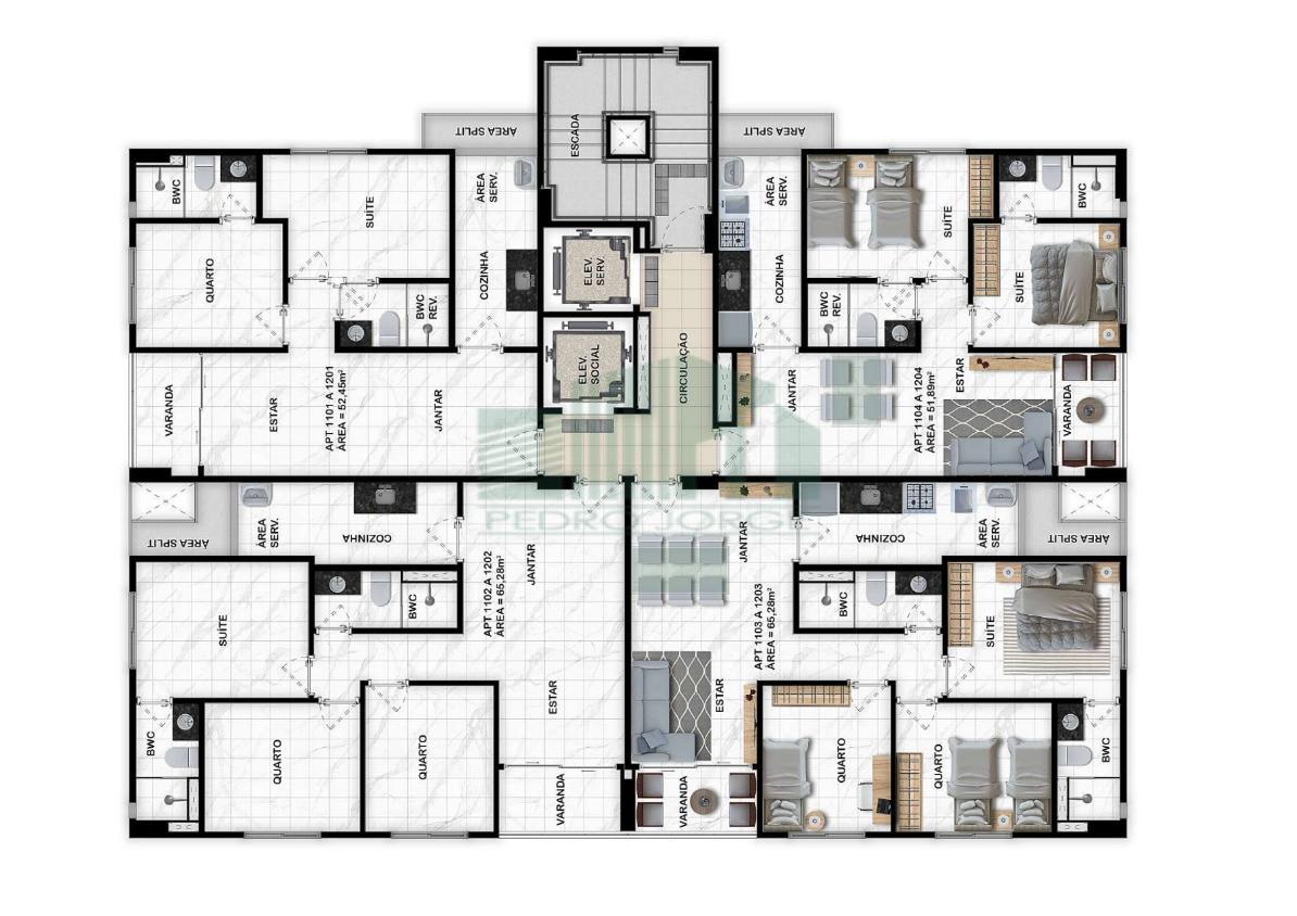 Apartamento à venda com 2 quartos, 51m² - Foto 15