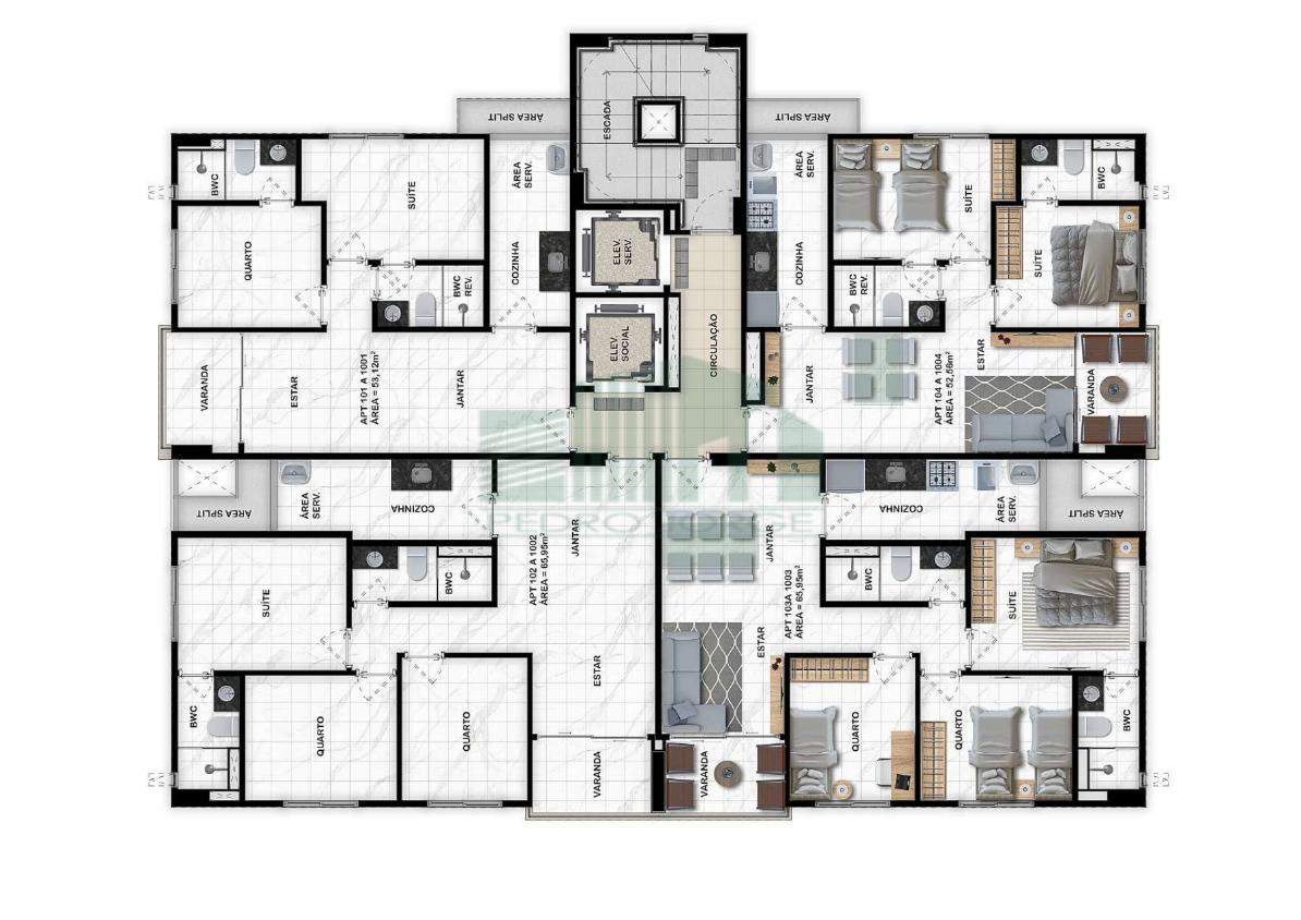 Apartamento à venda com 2 quartos, 51m² - Foto 14