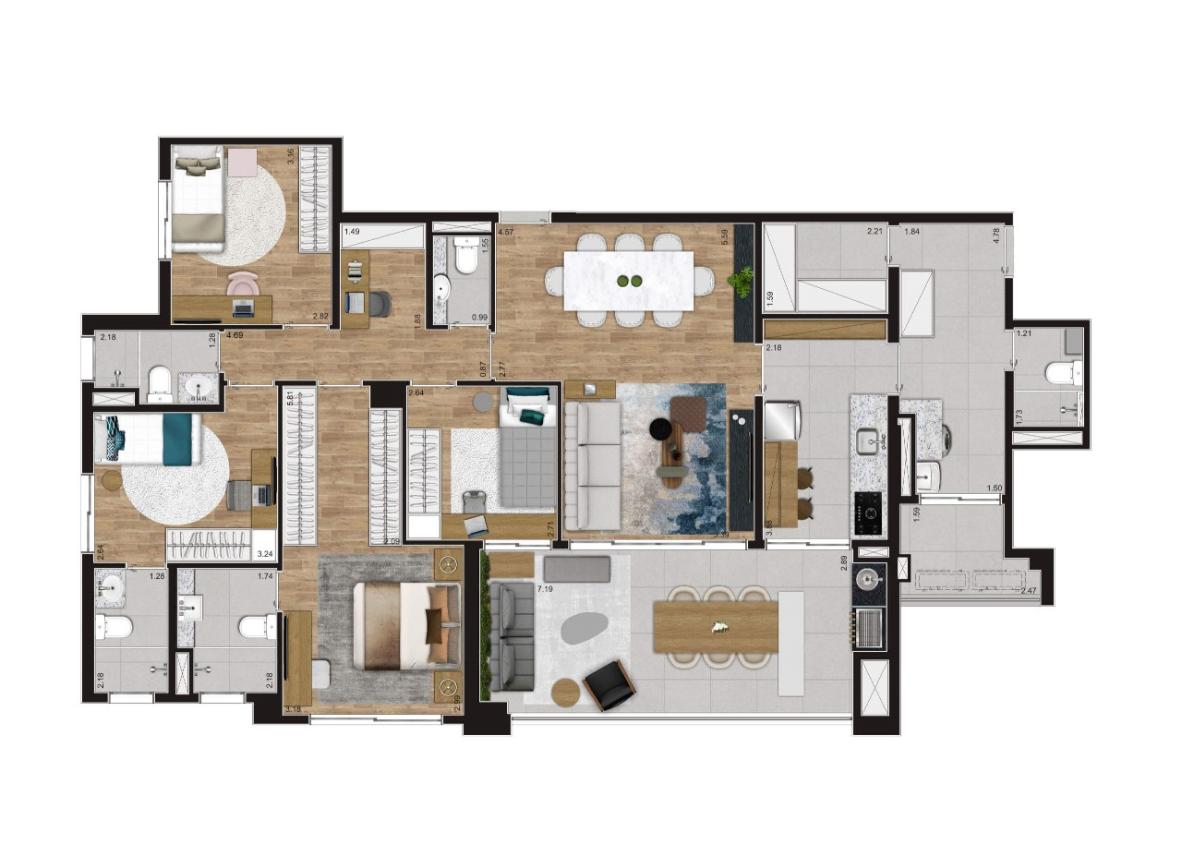 Apartamento à venda com 4 quartos, 152m² - Foto 20