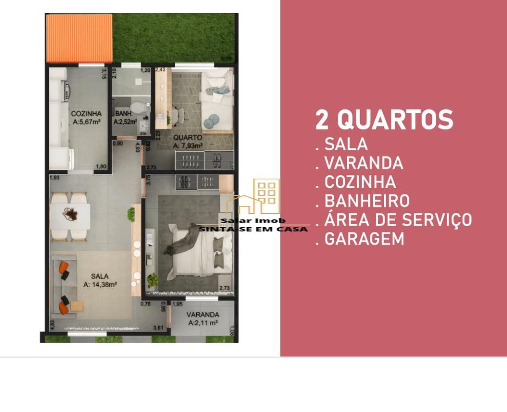 Casa à venda com 2 quartos, 52m² - Foto 3