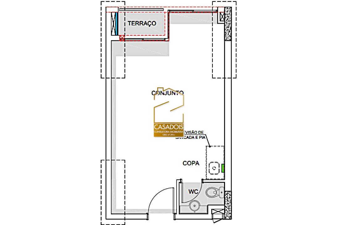 Conjunto Comercial-Sala para alugar, 32m² - Foto 21