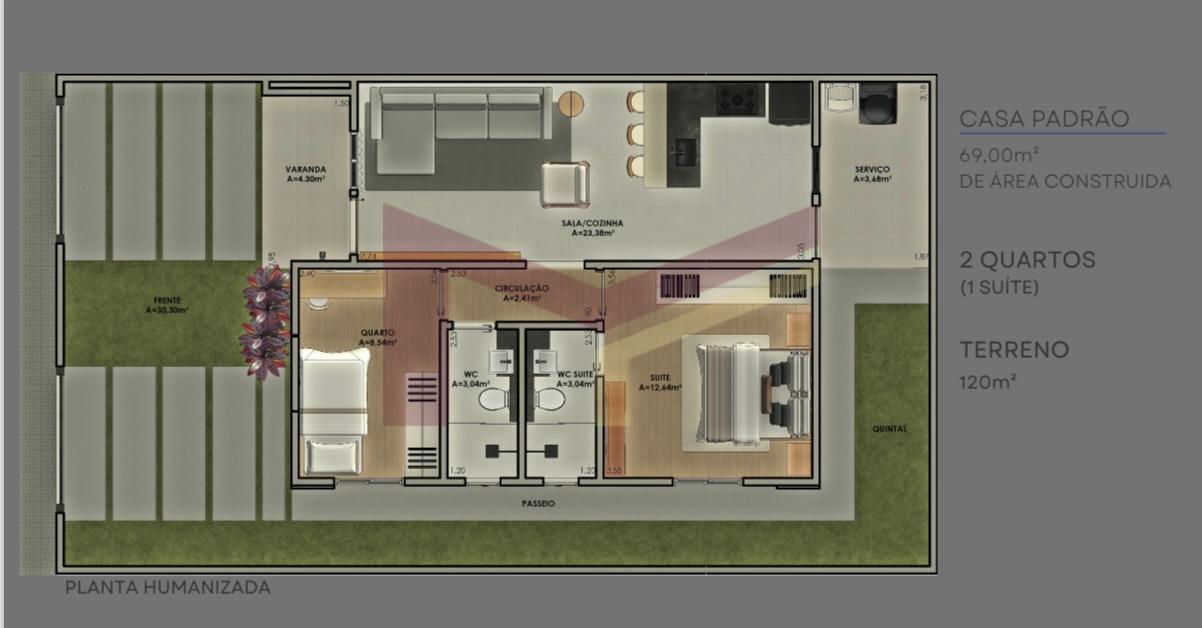 Casa à venda com 3 quartos, 80m² - Foto 4