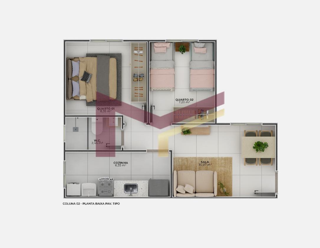 Apartamento, 2 quartos, 40 m² - Foto 27