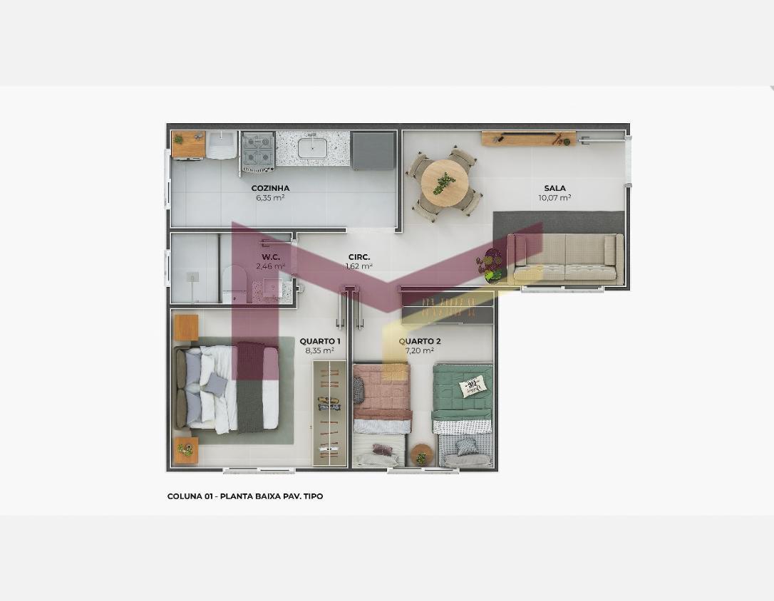 Apartamento, 2 quartos, 40 m² - Foto 28