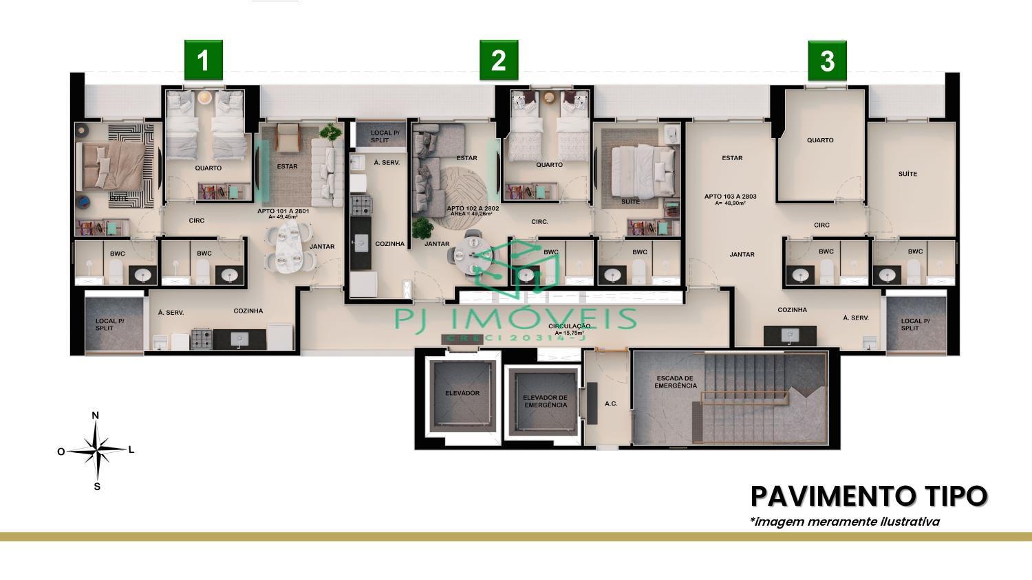Apartamento à venda com 2 quartos, 48m² - Foto 19