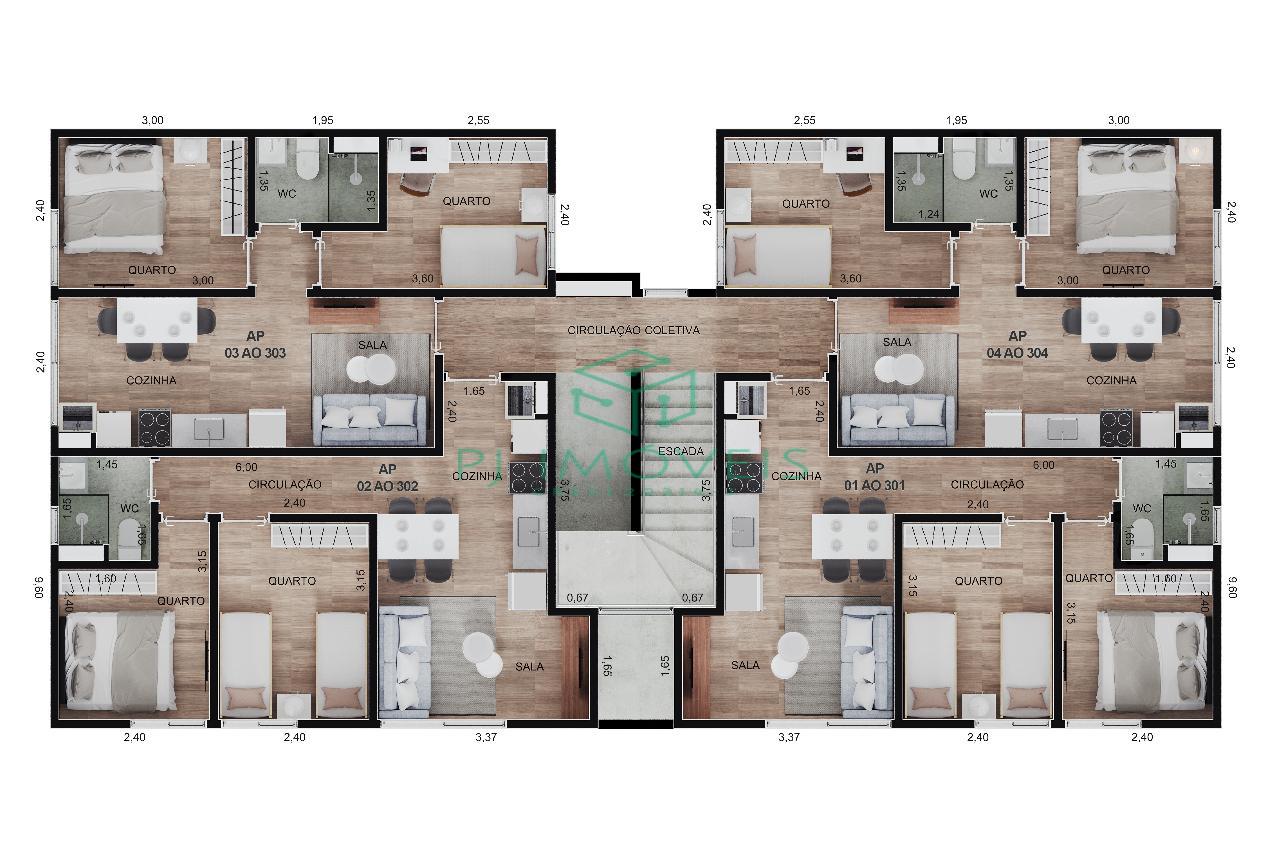 Apartamento à venda com 2 quartos, 36m² - Foto 10