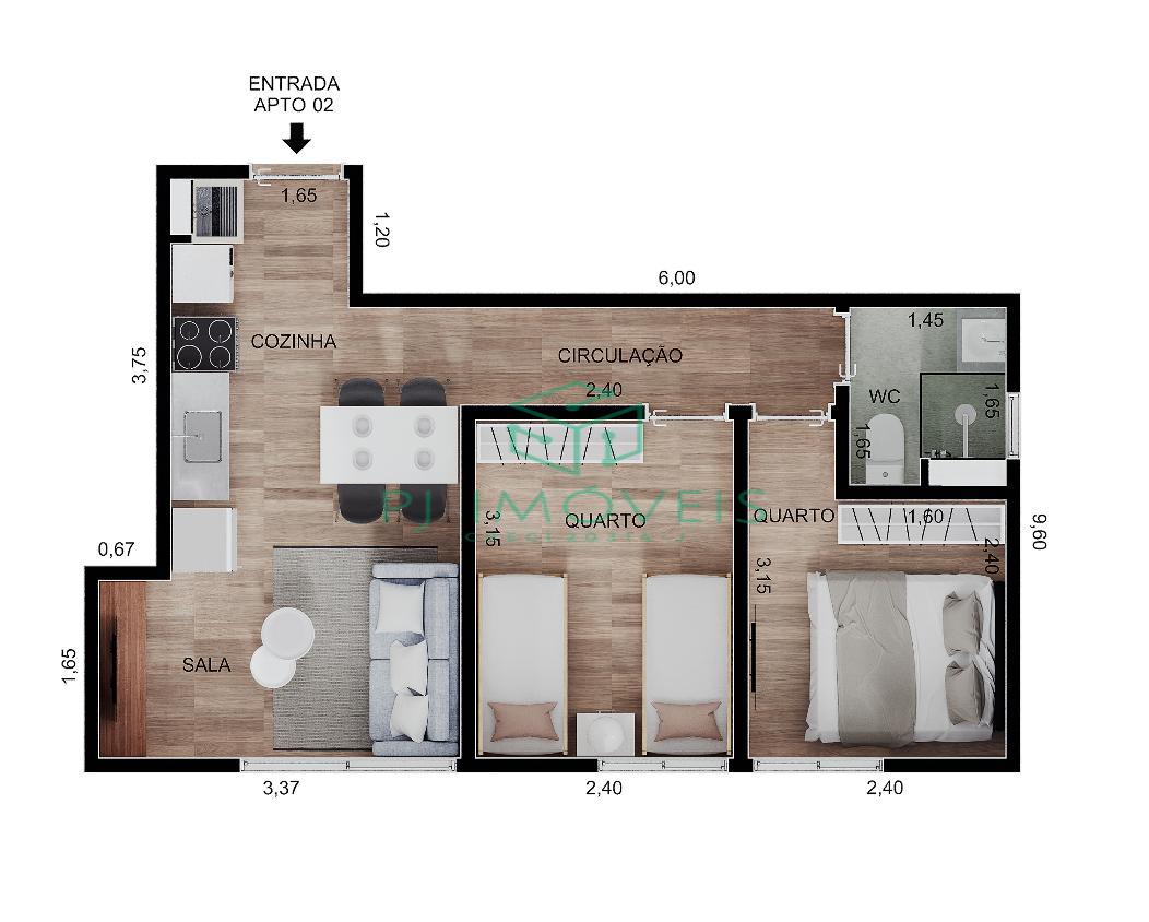 Apartamento à venda com 2 quartos, 36m² - Foto 11