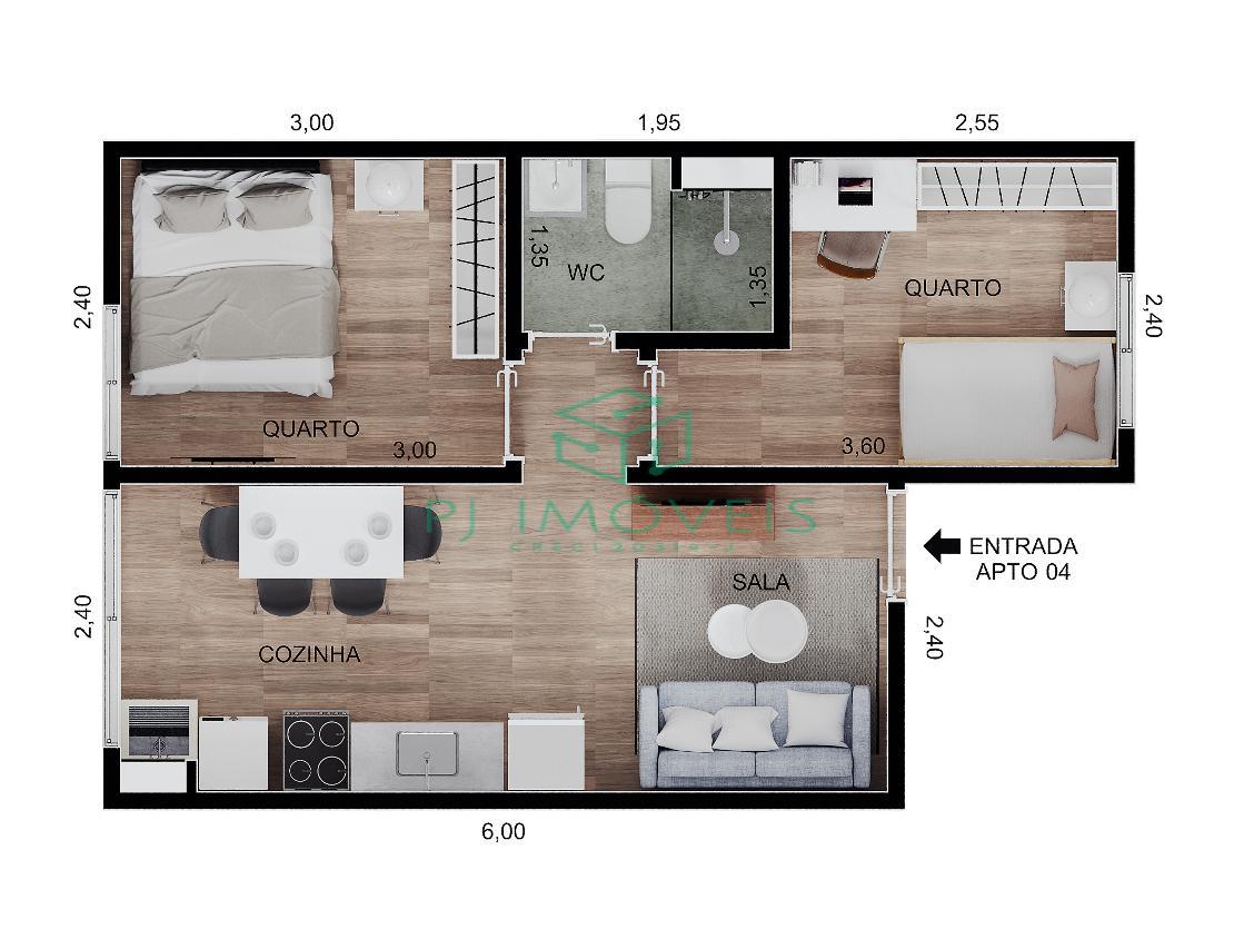 Apartamento à venda com 2 quartos, 36m² - Foto 13