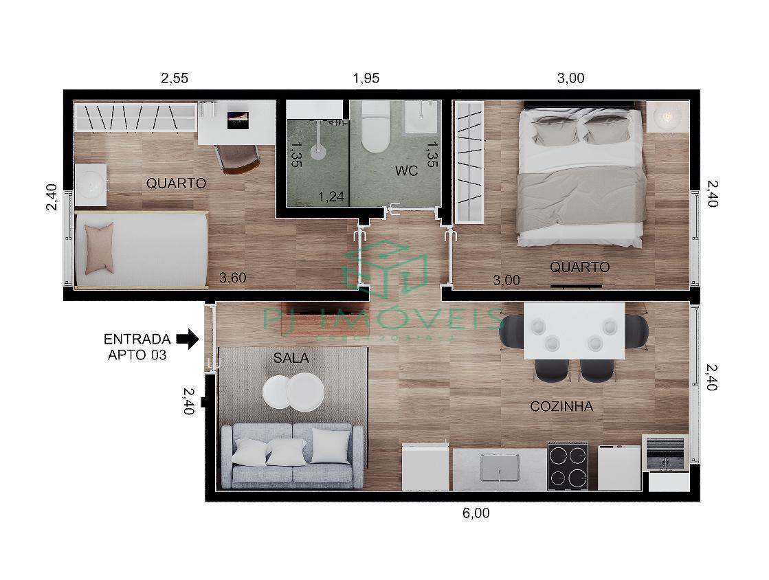Apartamento à venda com 2 quartos, 36m² - Foto 12