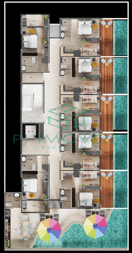 Apartamento à venda com 1 quarto, 34m² - Foto 9