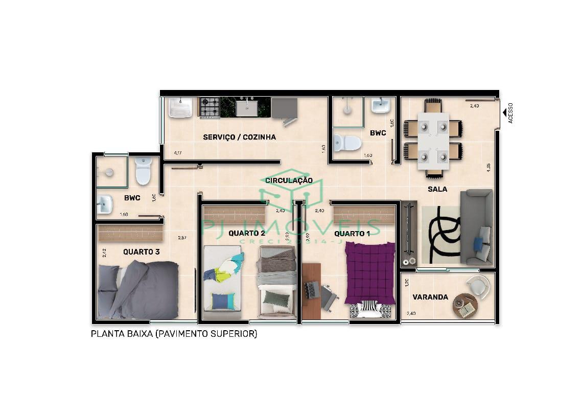 Casa de Condomínio, 2 quartos - Foto 4