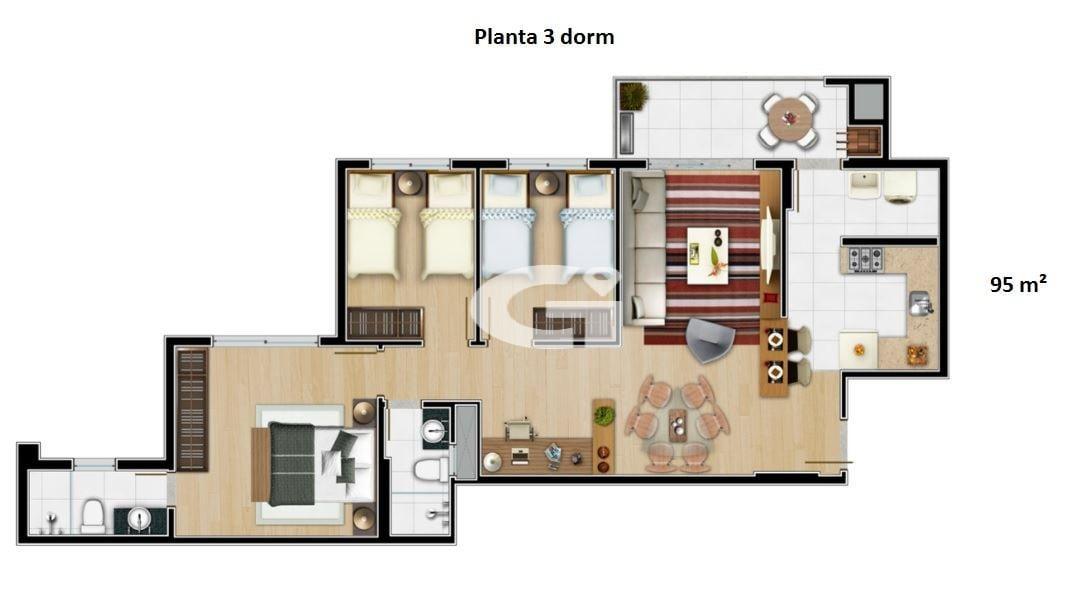 Apartamento, 3 quartos, 95 m² - Foto 21