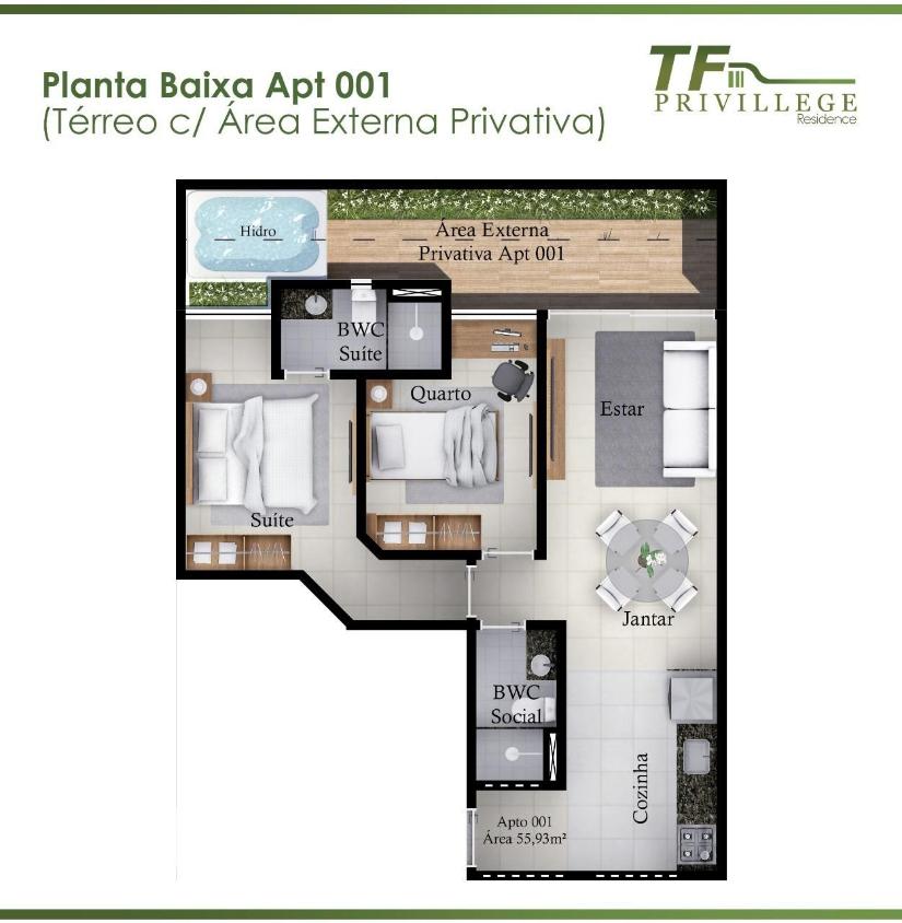 Apartamento, 2 quartos, 53 m² - Foto 4