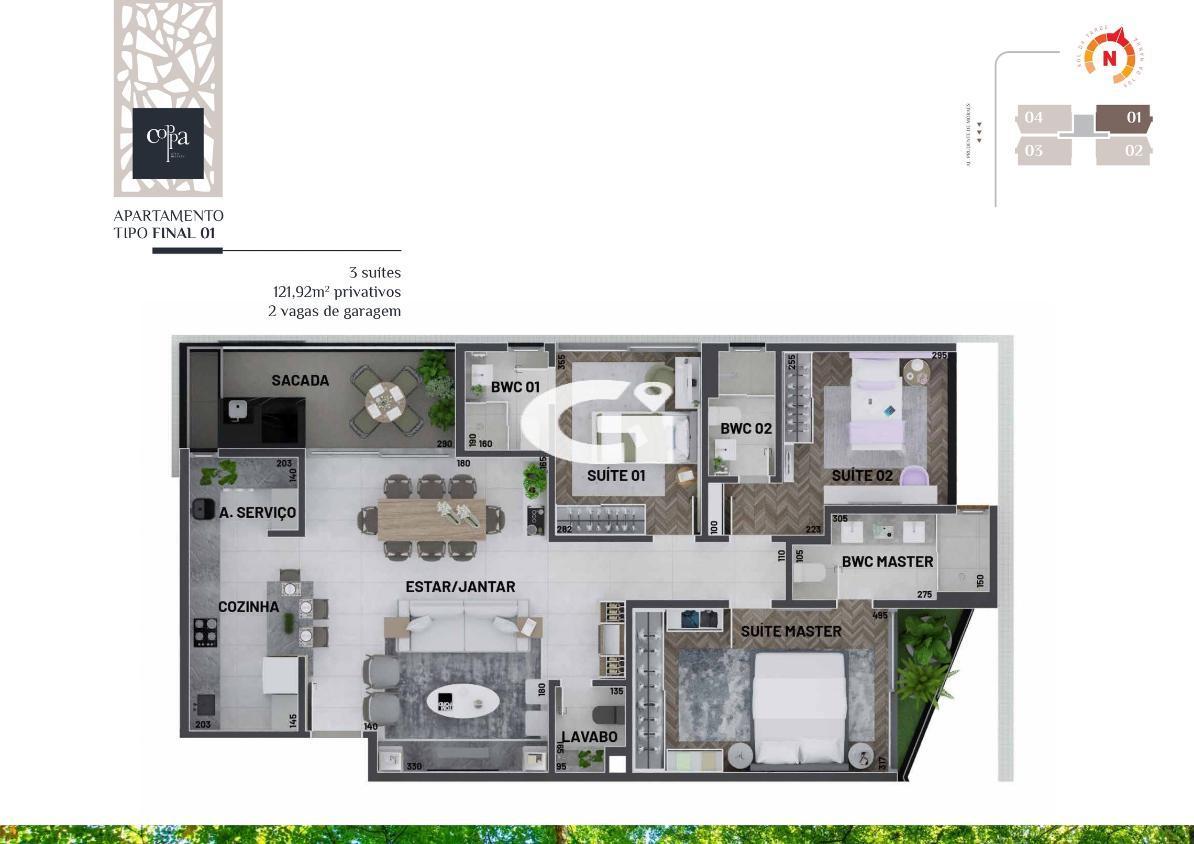 Apartamento, 3 quartos, 121 m² - Foto 33
