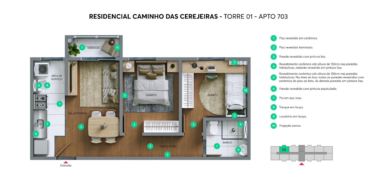 Apartamento, 2 quartos, 38 m² - Foto 21
