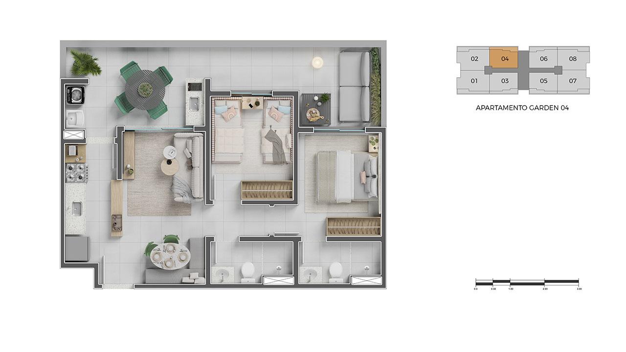 Apartamento, 2 quartos, 54 m² - Foto 8