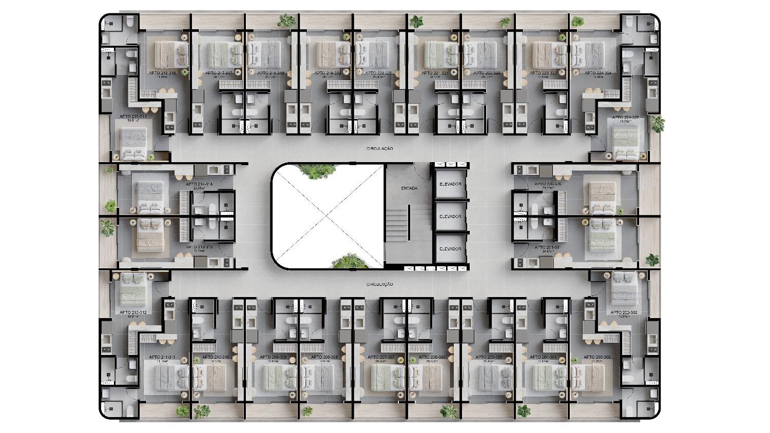 Flat/Apart Hotel, 1 quarto, 20 m² - Foto 22