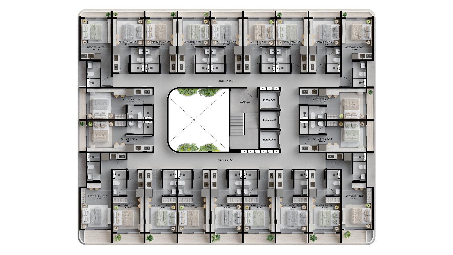 Flat/Apart Hotel, 1 quarto, 20 m² - Foto 24