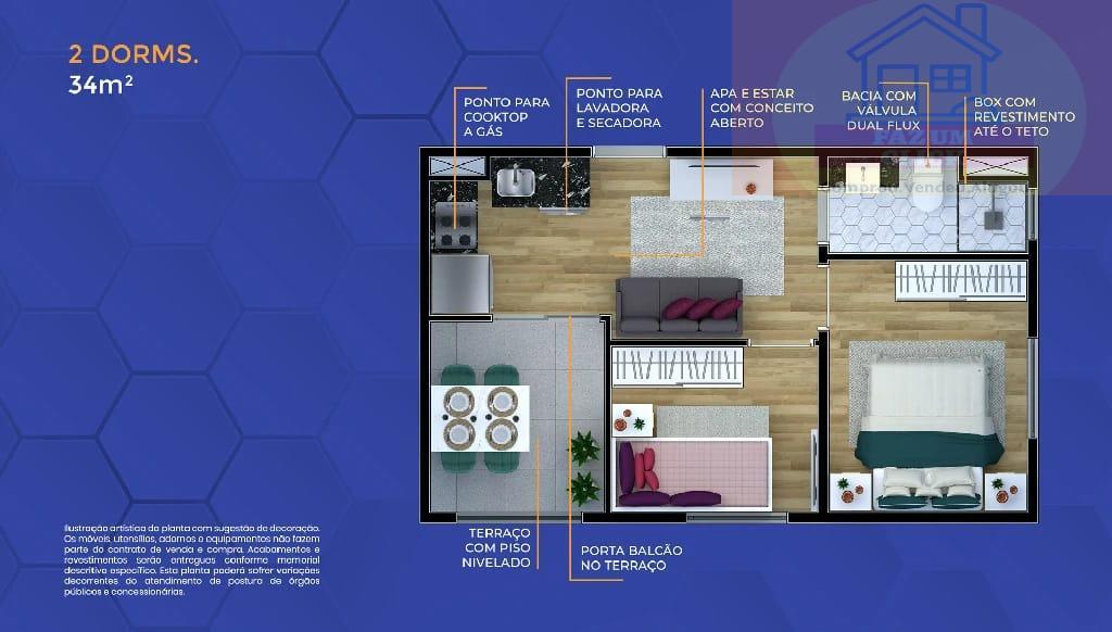 Apartamento, 2 quartos, 34 m² - Foto 14