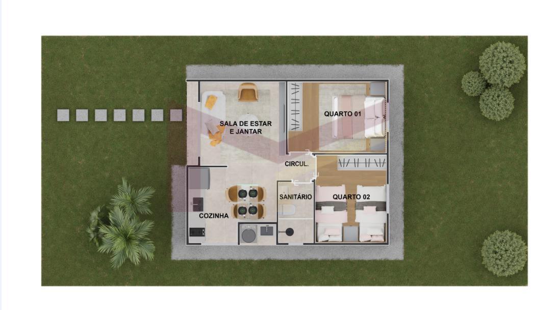 Casa, 2 quartos, 40 m² - Foto 7