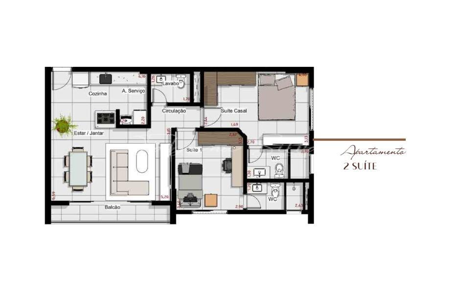 Apartamento, 2 quartos, 78 m² - Foto 10