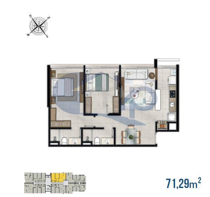 Apartamento, 2 quartos, 71 m² - Foto 29