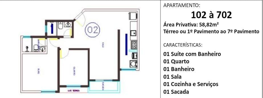 Apartamento, 2 quartos, 58 m² - Foto 18