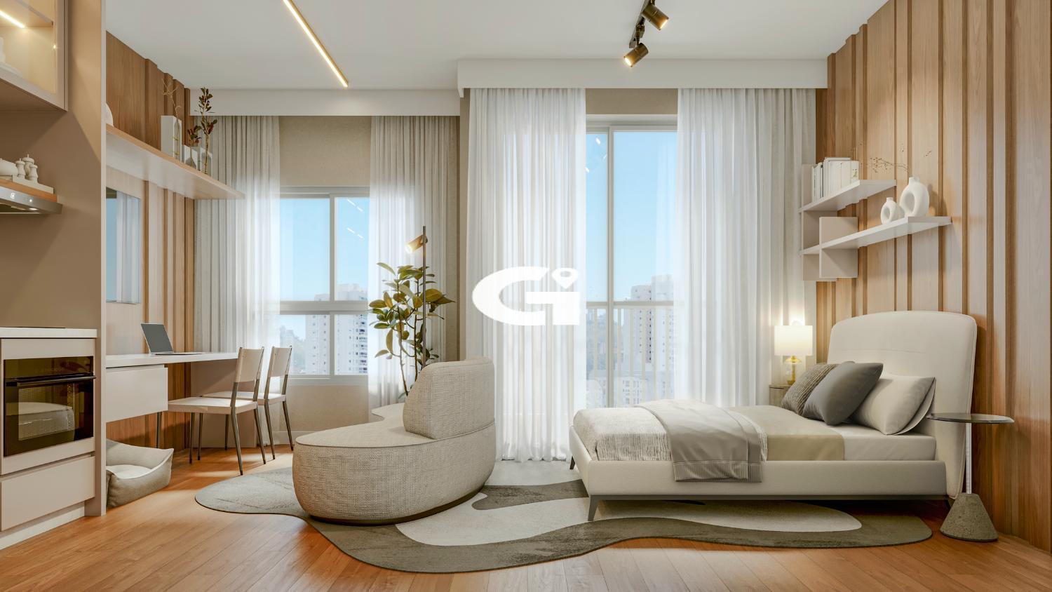Apartamento, 1 quarto, 22 m² - Foto 2