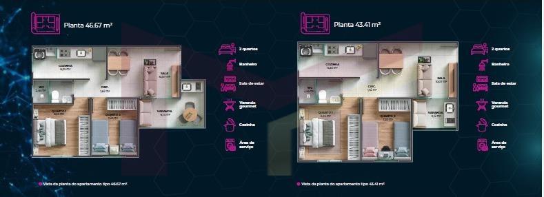 Apartamento, 2 quartos, 46 m² - Foto 4