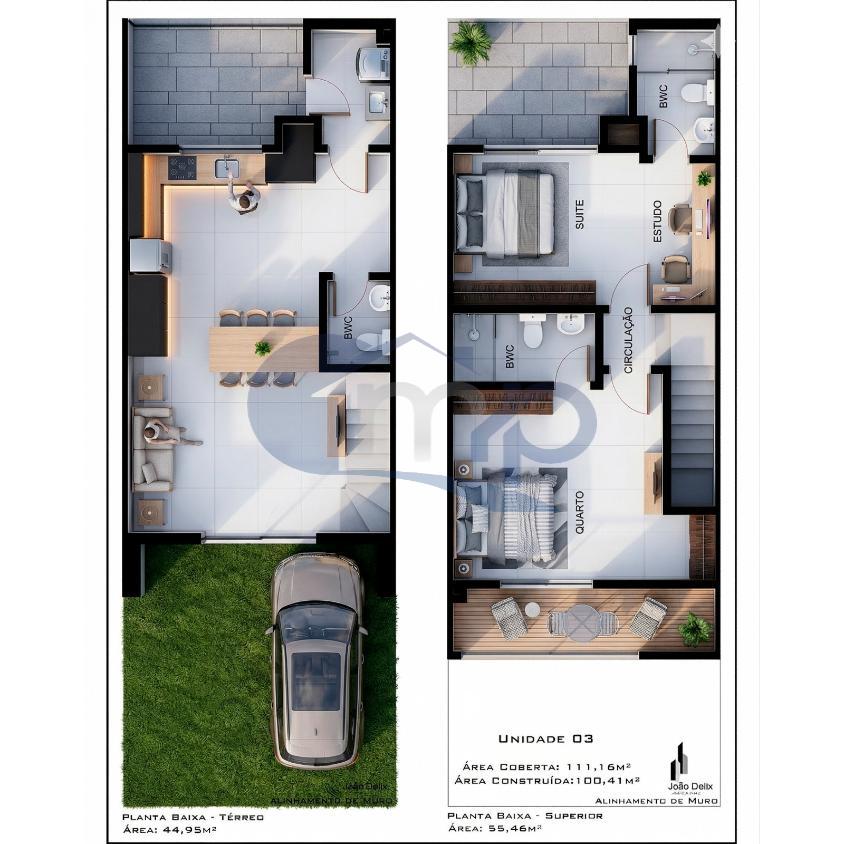 Sobrado, 2 quartos, 100 m² - Foto 2