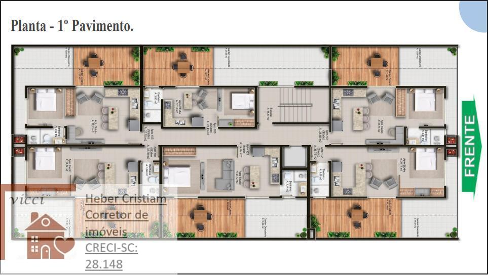 Apartamento, 1 quarto, 38 m² - Foto 8