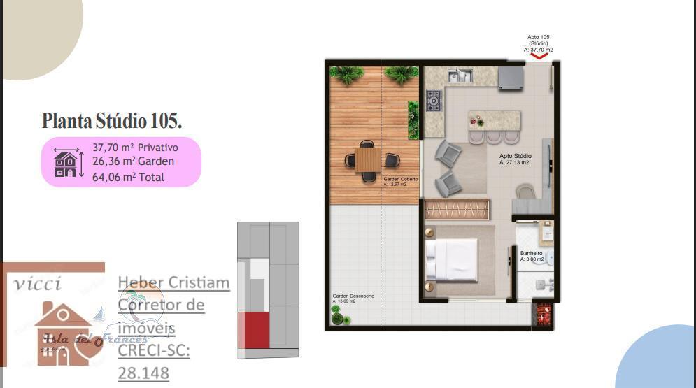 Apartamento, 1 quarto, 38 m² - Foto 14