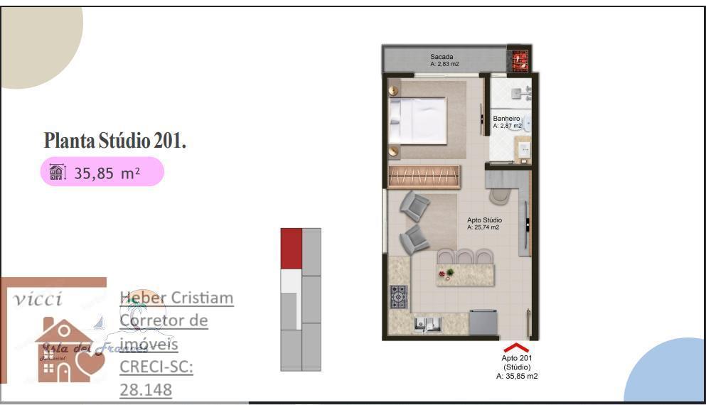 Apartamento, 1 quarto, 38 m² - Foto 15
