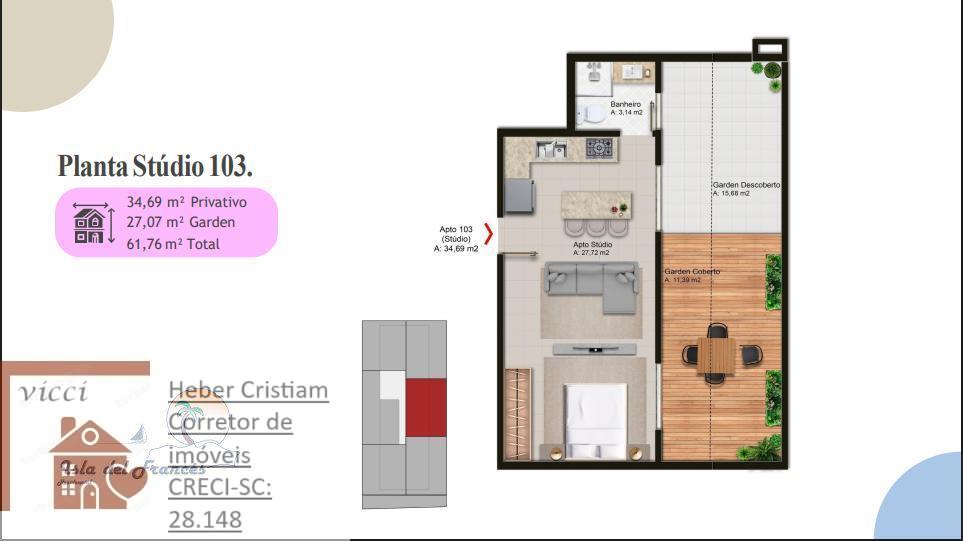 Apartamento, 1 quarto, 38 m² - Foto 12