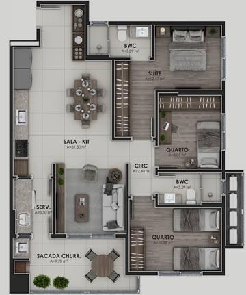 Apartamento, 3 quartos, 98 m² - Foto 25