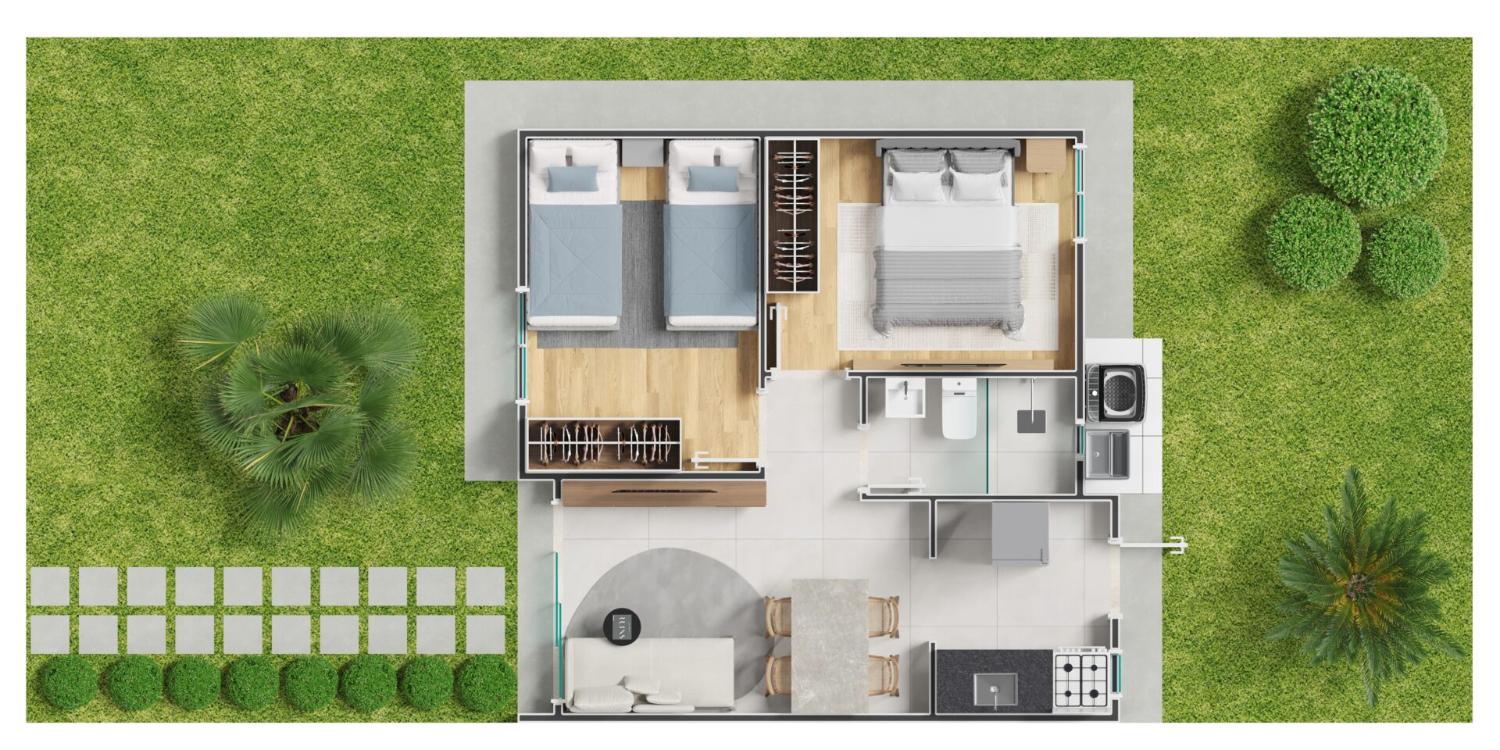 Casa de Condomínio, 2 quartos - Foto 3
