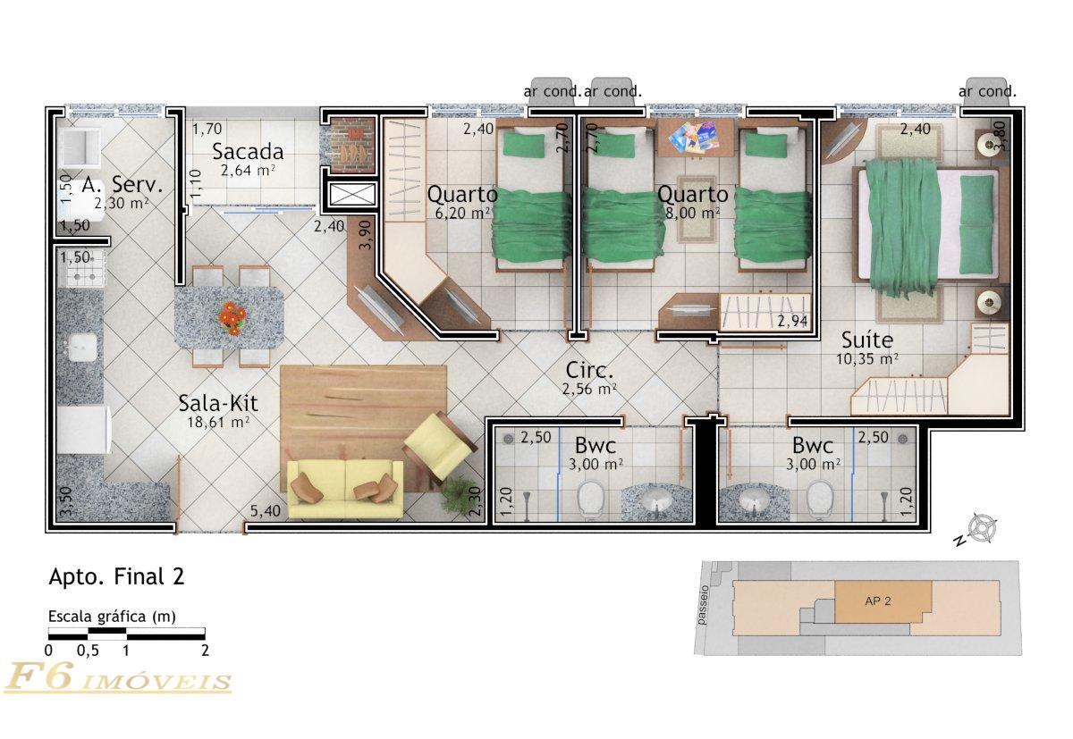 Apartamento, 3 quartos, 80 m² - Foto 16