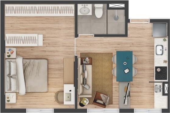 Apartamento, 2 quartos, 37 m² - Foto 19