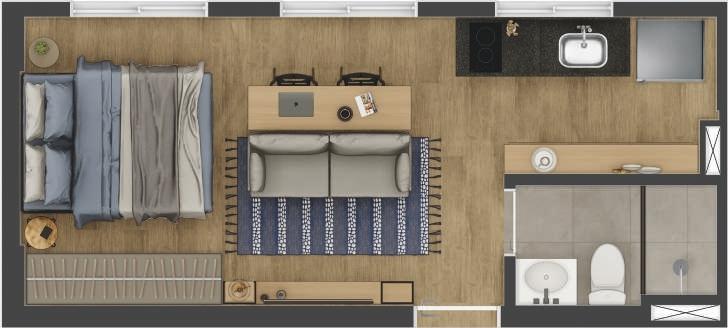 Apartamento, 2 quartos, 37 m² - Foto 20