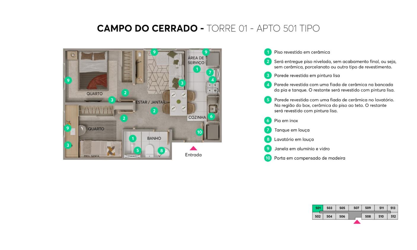 Apartamento, 2 quartos, 38 m² - Foto 10