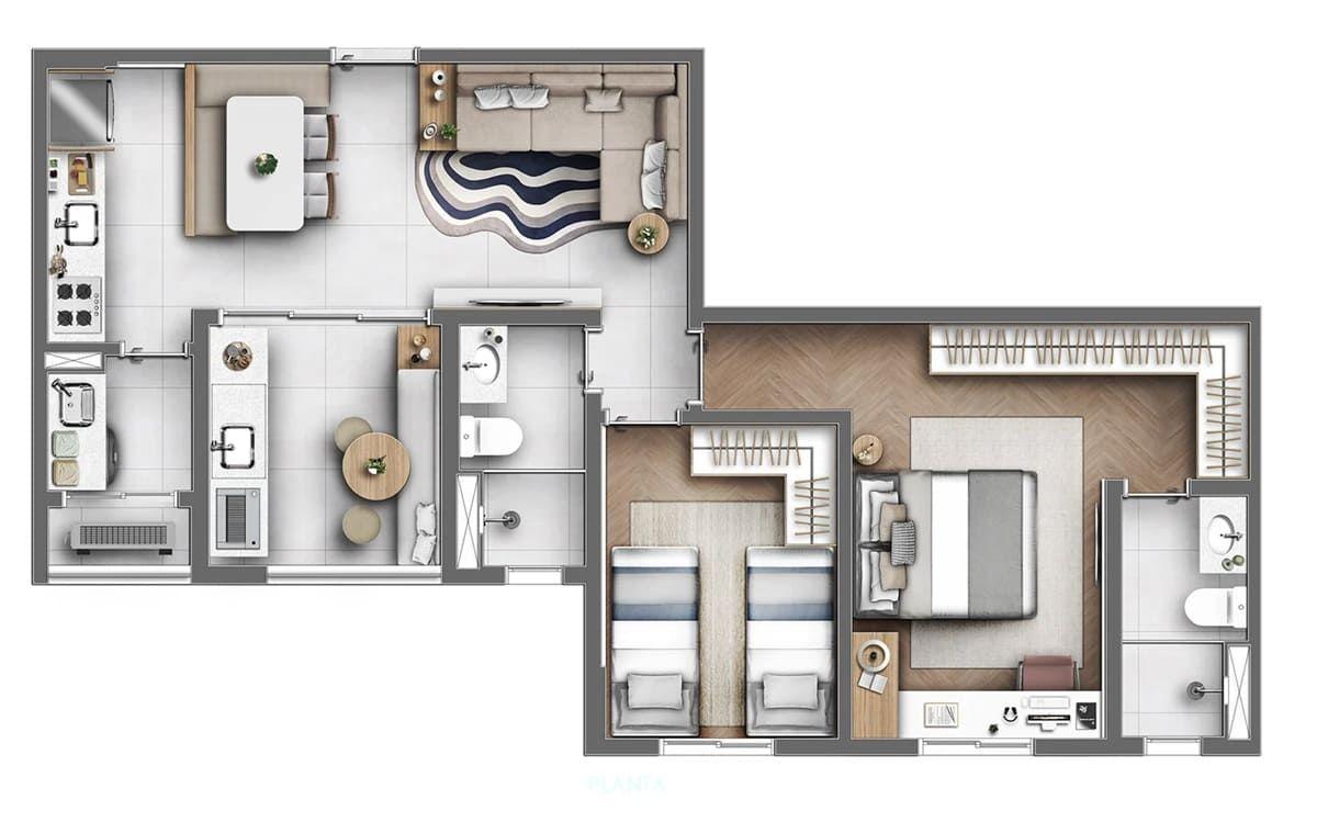 Apartamento, 2 quartos, 66 m² - Foto 29