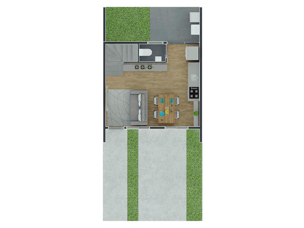Sobrado, 2 quartos, 59 m² - Foto 4
