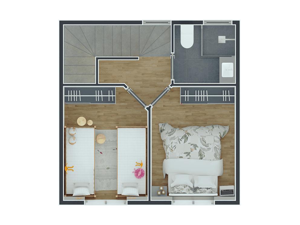 Sobrado, 2 quartos, 59 m² - Foto 7