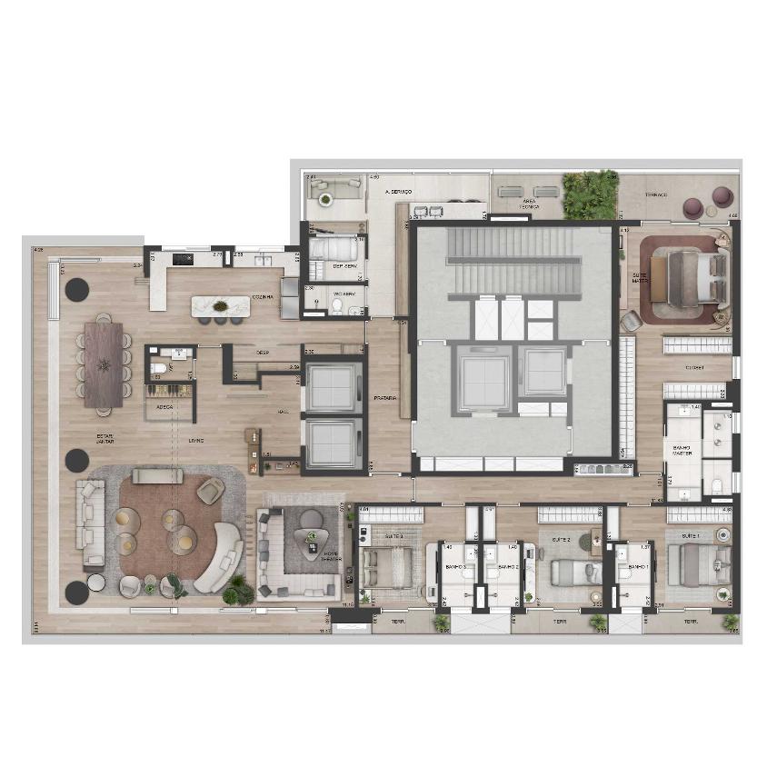 Apartamento, 4 quartos, 368 m² - Foto 18